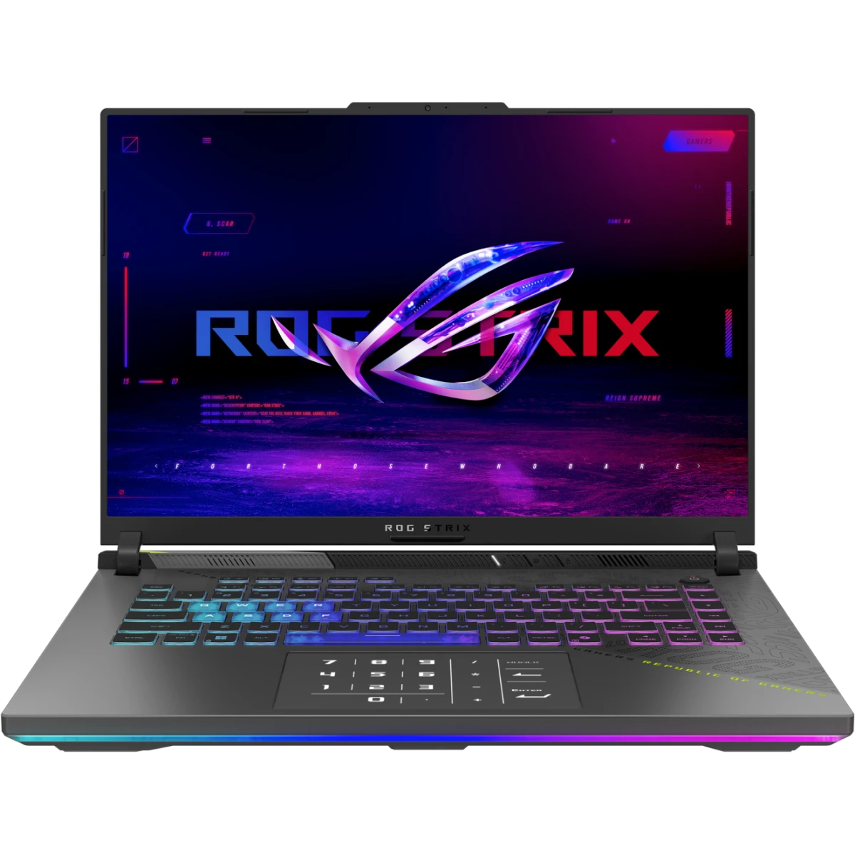 Ноутбук Asus ROG Strix G16 Ryzen 9 8940HX 16Gb SSD1Tb NVIDIA GeForce RTX 5070 8Gb 16" IPS FHD+ (144Ghz) grey