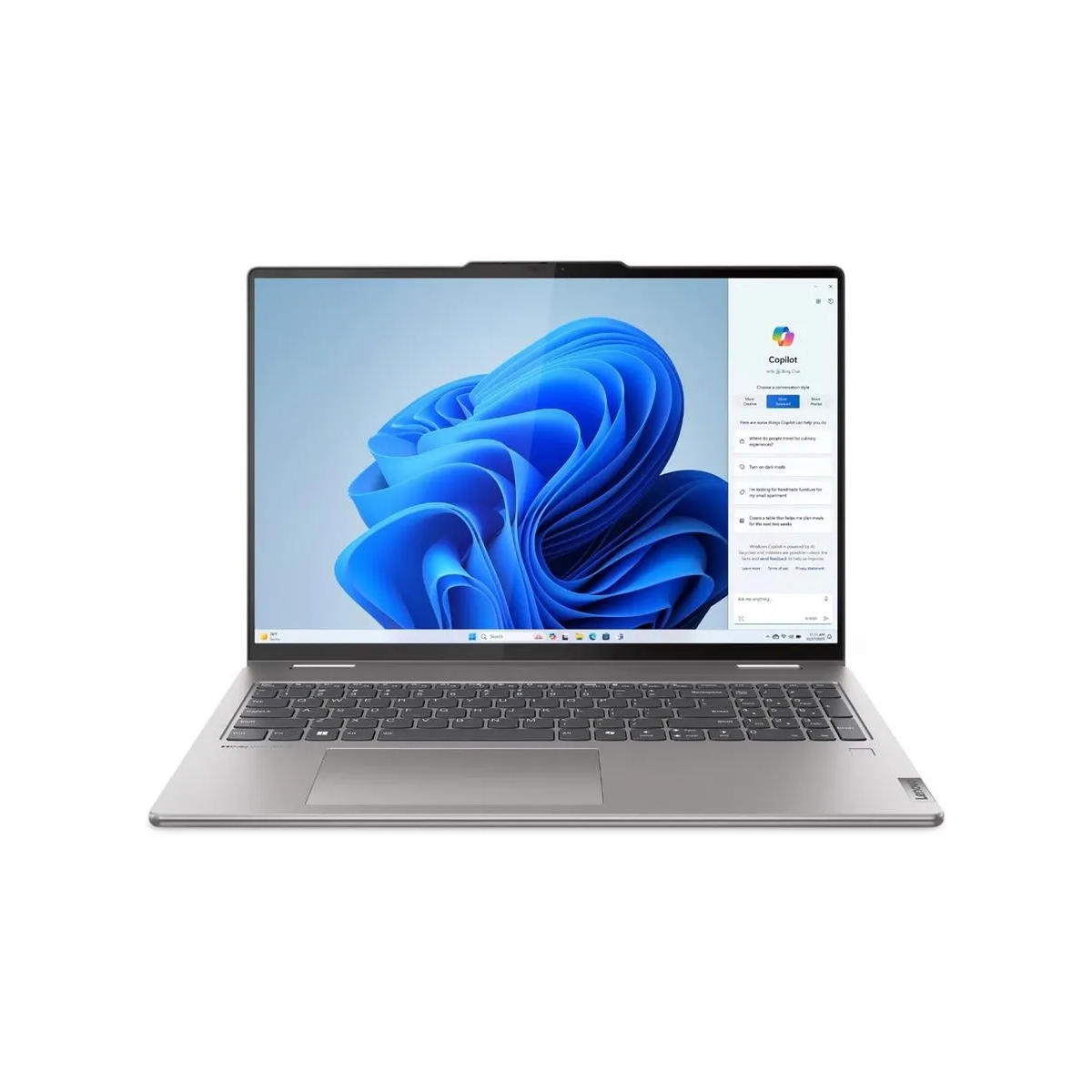 Ноутбук Lenovo Yoga 7 2-in-1 16AHP9 (83DM0006US)16"(1920x1200 IPS)/Touch/AMD Ryzen 8840HS(3.8Ghz)/16384Mb/512PCISSDGb/noDVD/Int:AMD Radeon 780M/Cam/BT