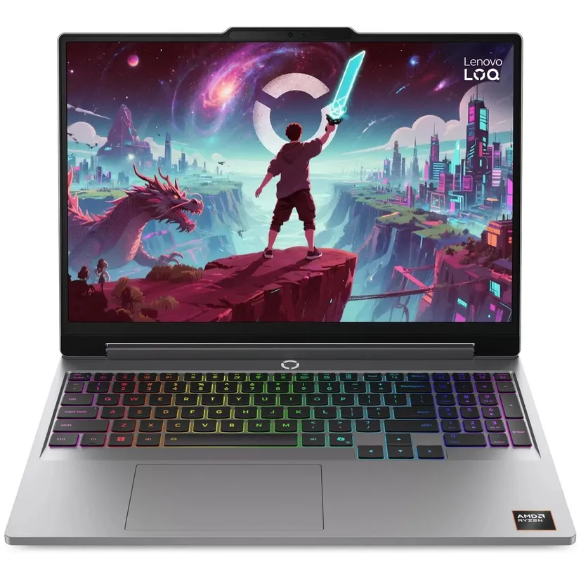 Ноутбук Lenovo LOQ 15AHP11 (83TN003FPS) R7 250 16Gb SSD512Gb GeForce RTX5050 8Gb 15.3" IPS WUXGA (1920x1200) без ОС grey WiFi BT Cam
