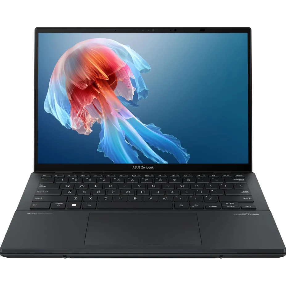 Ноутбук Asus ZenBook Duo UX8406CA-QL460X (90NB14X1-M00UA0-Win11P) Core Ultra 7 255H 16Gb SSD512Gb Intel Arc 140T 14" OLED Touch WUXGA dk.grey WiFi