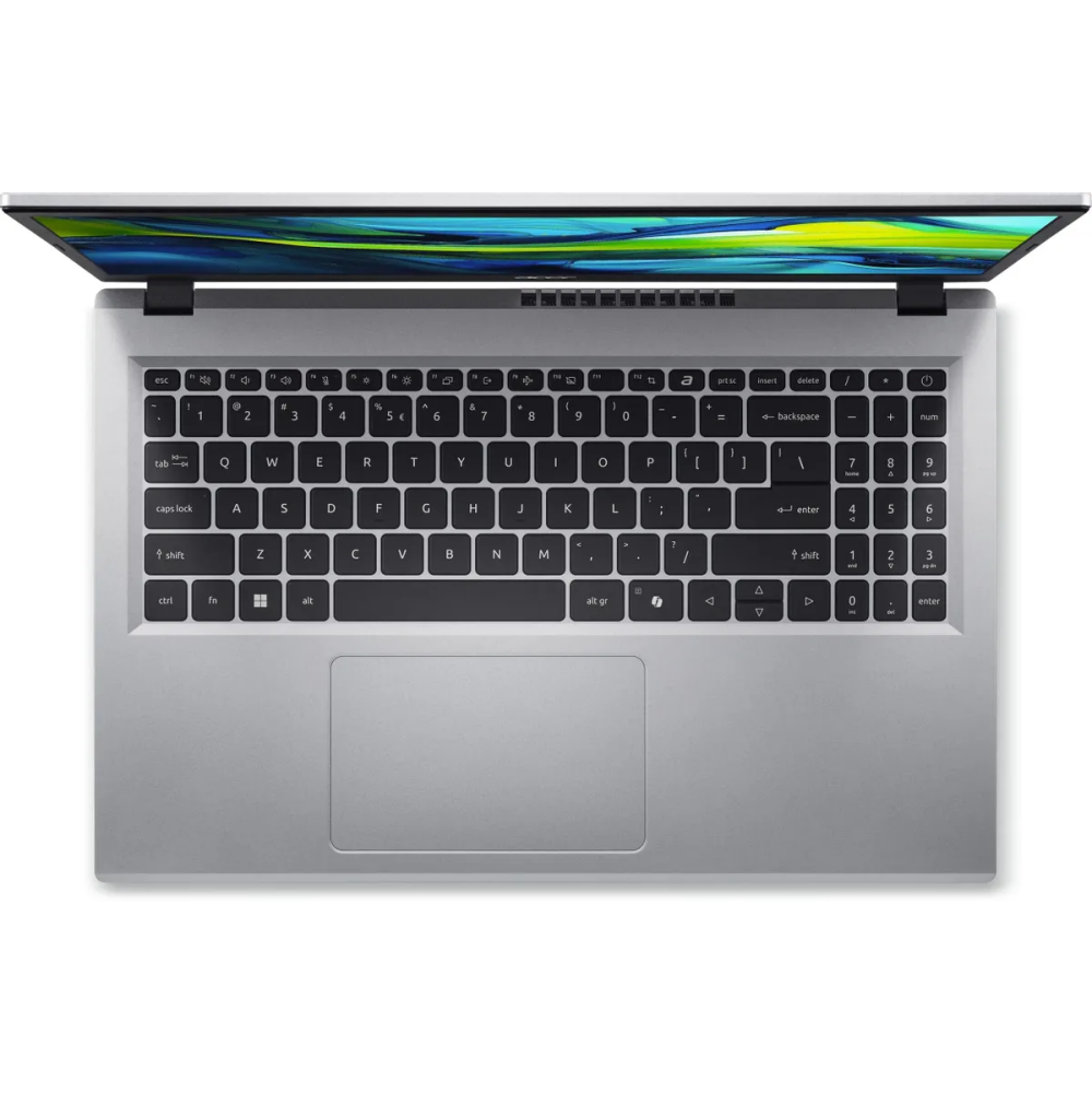 Ноутбук Acer Aspire Go 15 AG15-31P-35MV (NX.KX5CD.005) i3-N305 8Gb SSD 256Gb Intel UHD Graphics 15,6 FHD IPS Cam 50Вт*ч No OS Серебристый