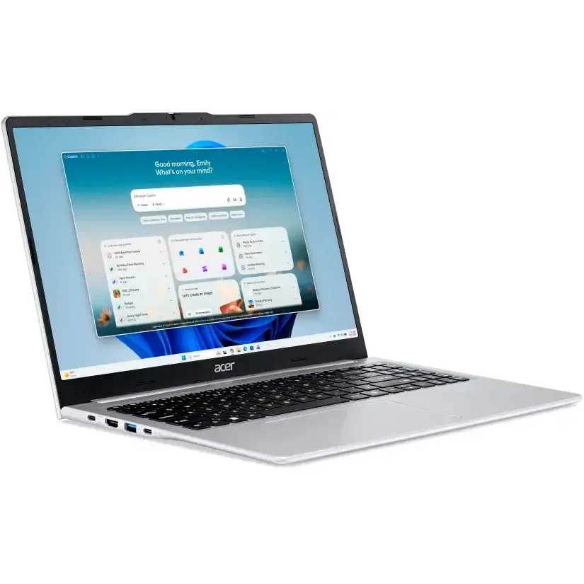Ноутбук Acer Aspire Lite 15 AL15-46P-R6KP (NX.JXTCD.002) AMD Ryzen 3 5400U/8Gb (1*8 D4)/SSD256Gb/UMA/15.6"/IPS/FHD/1920x1080/60Hz/NoOS/Silver/1.7kg