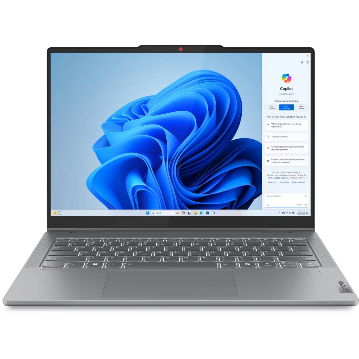 Ноутбук Lenovo IdeaPad 5 2-in-1 14IRH9 (83KX0041PS) (клав.рус.грав) Luna Grey 14" WUXGA (1920x1200) OLED 400nits Touch i7-13620H/16Gb/512Gb SSD/DOS