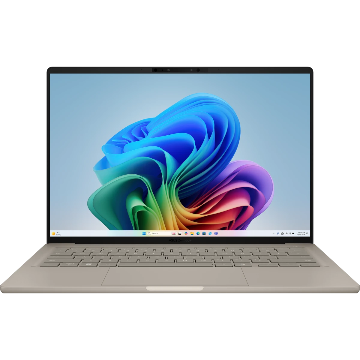 Ноутбук Asus Zenbook A14 UX3407QA-QD556W (90NB1501-M012H0-Win11H)Snapdragon X X1-26-100 16Gb SSD512Gb Qualcomm Adreno 14" OLED WUXGA (1920x1200) beige
