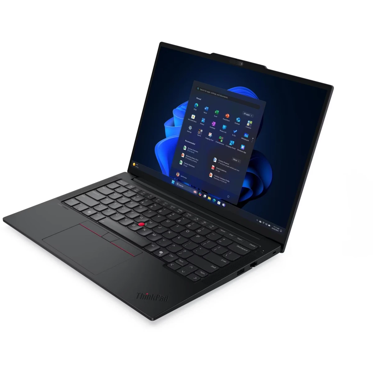 Ноутбук Lenovo ThinkPad E14 G7 (21T9006FIG) Core 7 240H 16Gb SSD512Gb Intel Graphics 14" IPS WUXGA (1920x1200) без ОС black WiFi BT Cam