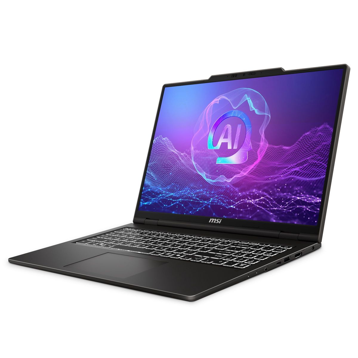 Ноутбук MSI Venture A16 AI+ A3HMG-027XRU (9S7-261K21-027) AMD Ryzen AI 5 340/16Gb/SSD512Gb/16"/OLED/2K (2048*1280)/120Hz/NoOS/Solid Gray