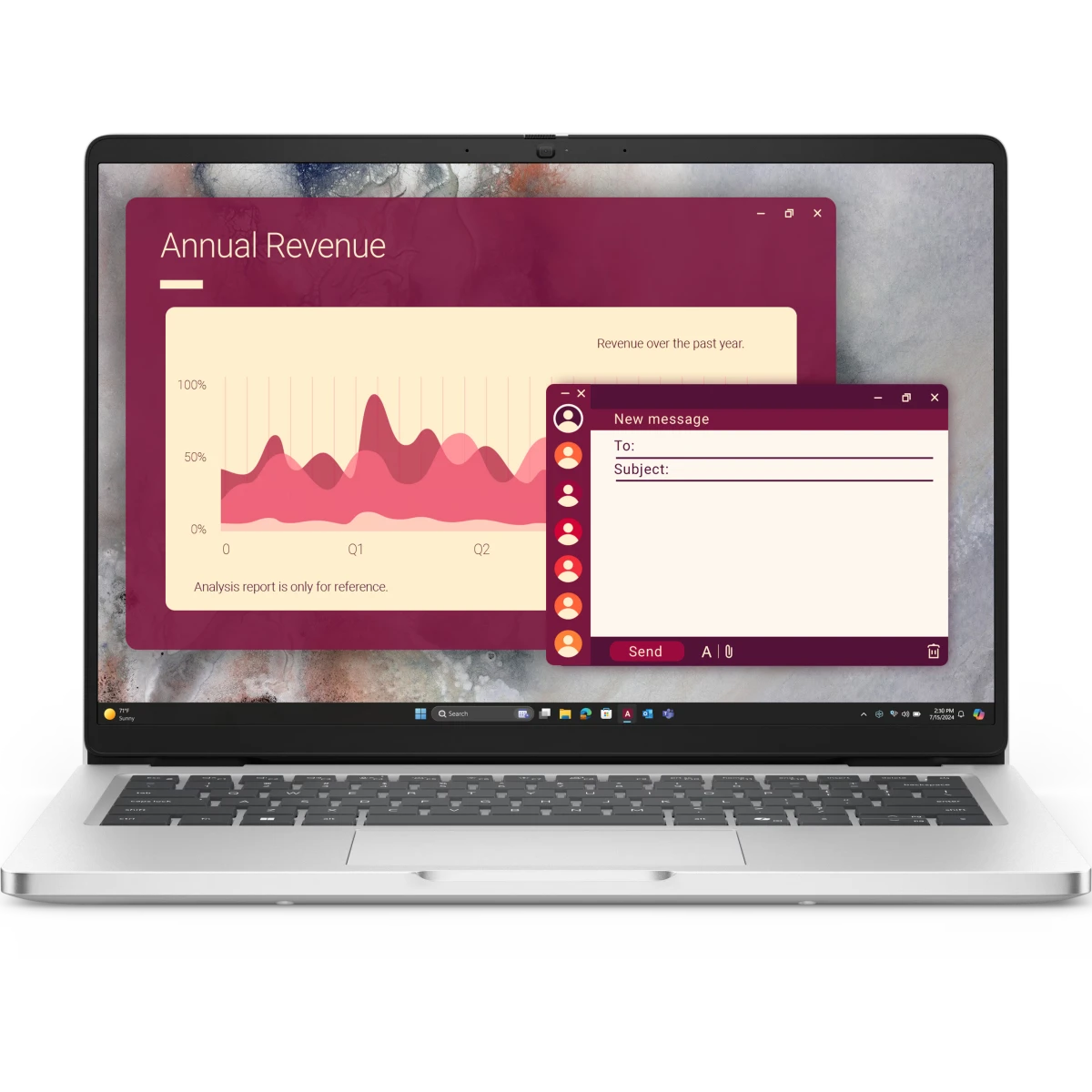 Ноутбук Dell 14 Pro (Pro14-5614-Linux) Core Ultra 5 225U 14,0" FHD+ (1920x1200) IPS, 300nit, 16GB DDR5 (1x16GB) 1TB SSD Intel graphics, 3cell, Backlit
