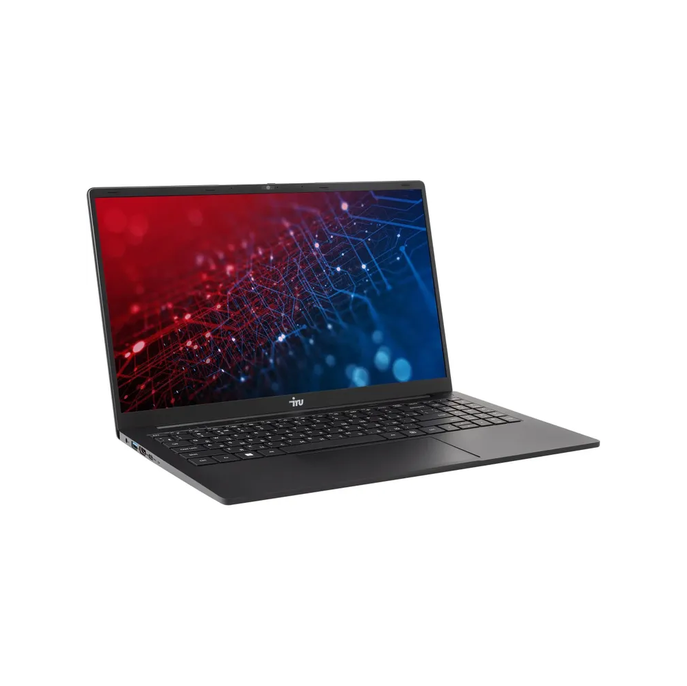 Ноутбук IRU Strato 15ALID5 (2147988) Core i3 1315U 8Gb SSD256Gb Intel UHD Graphics 15.6" IPS FHD (1920x1080) FreeDOS black WiFi BT Cam 6000mAh