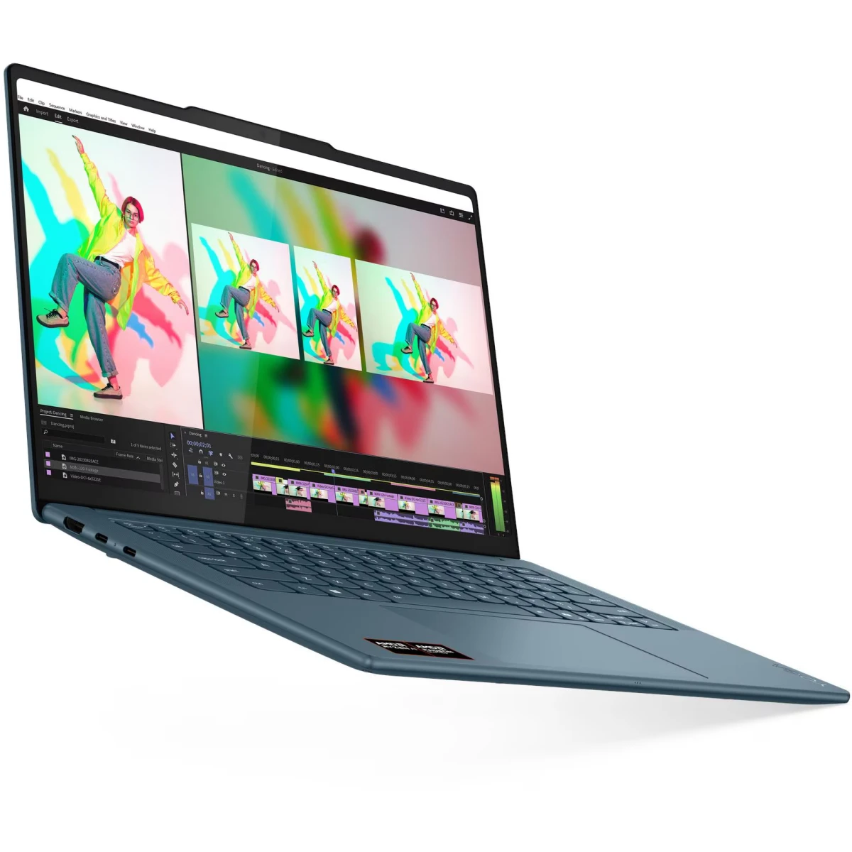 Ноутбук Lenovo Yoga Pro 7 14AKP10 (83KG0013RK-DOS) 14.5" 3K OLED 500N 90Hz/R AI 7 350/32Gb/1Tb SSD/AMD Radeon 860M/DOS/Tidal Teal