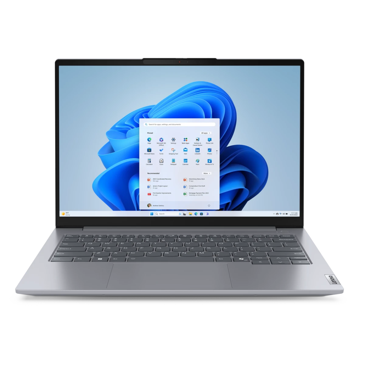 Ноутбук Lenovo ThinkBook 14 G7 AHP (21MT0006CD-W11H) 2.8K 400nit 120Gz Ryzen7-8745H/16Gb/512Gb/Win11Home