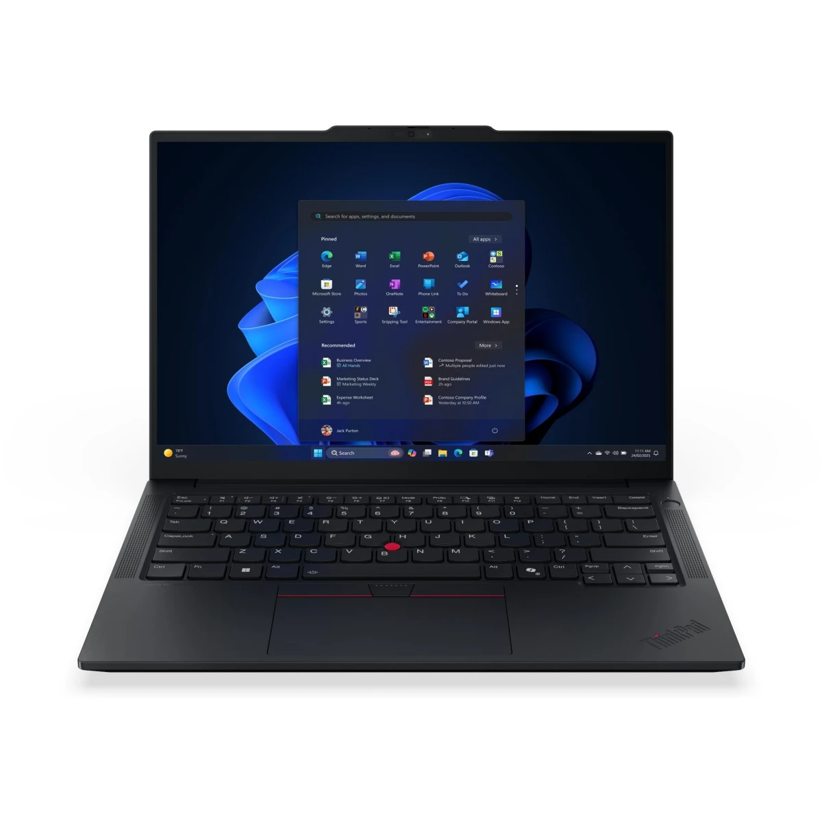 Ноутбук LENOVO ThinkPad E14 Gen7 IAL (21SYS6D200) 14 WUXGA(1920х1200) AG 300nits, Ultra 5-225U, 16GB DDR5, 512GB SSD M.2 2242, Integrated, WiFi6E+BT