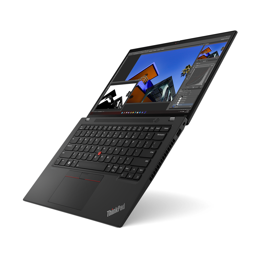 Ноутбук Lenovo ThinkPad T14 Gen 4 (21HD0077US) i7-1355U 16Gb SSD 512Gb Intel UHD Graphics 14 WUXGA IPS TS Cam 39.3Вт*ч Win11Pro(Eng) KBD RuEng Черный