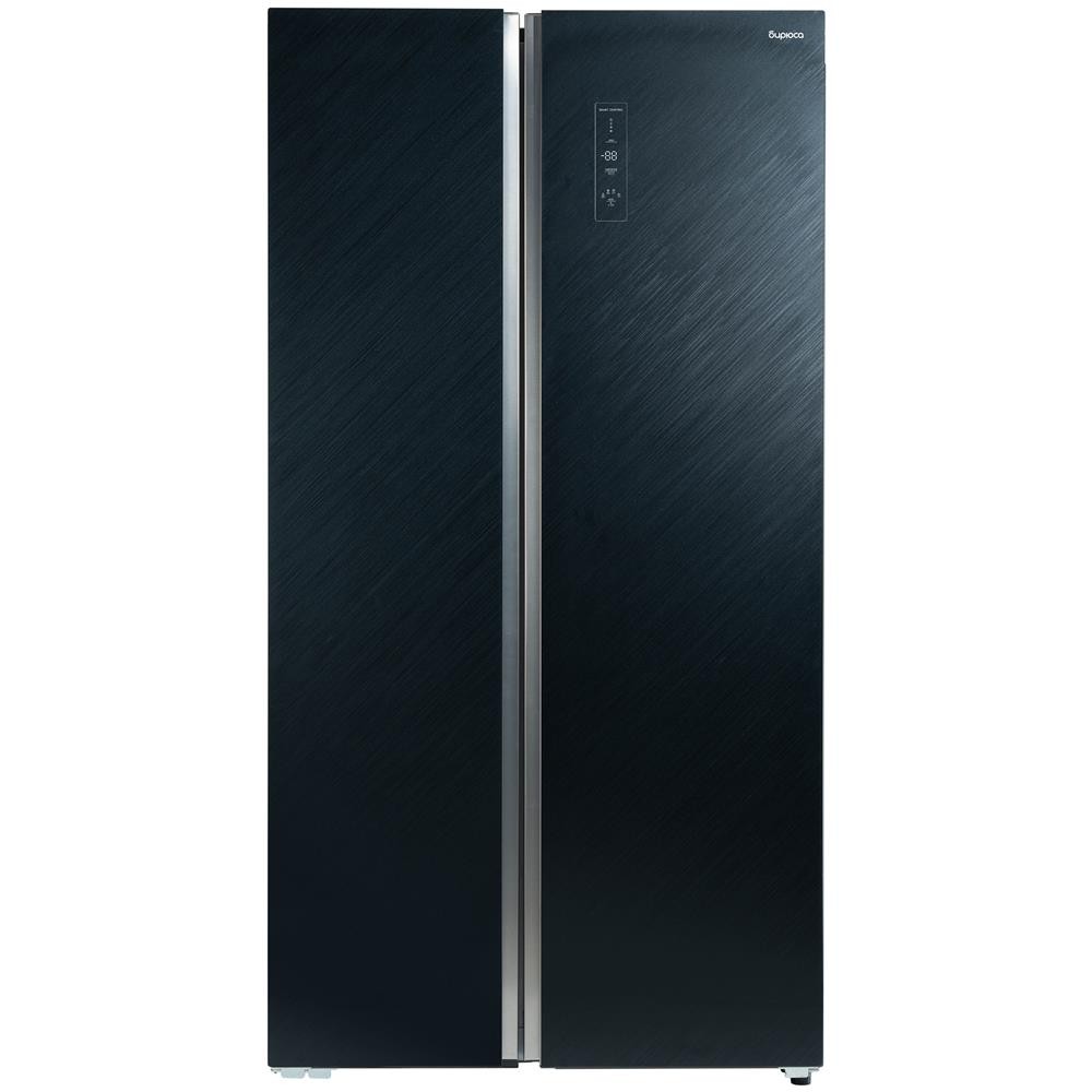 Холодильник Бирюса SBS 541 TBG черное стекло