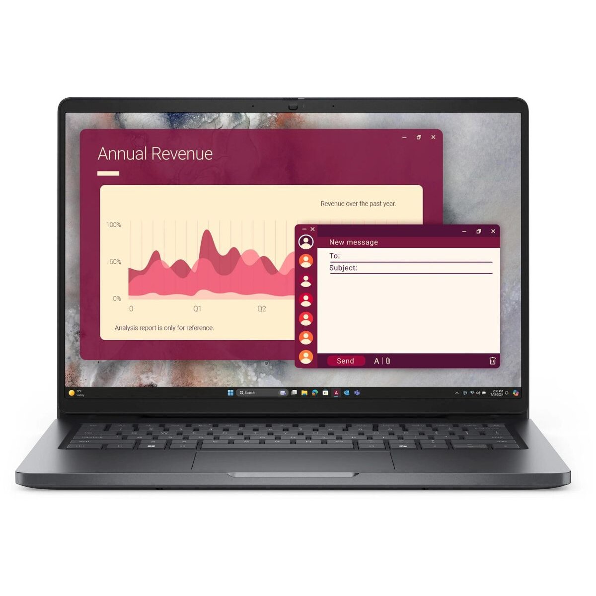 Ноутбук Dell Pro 14 (PRO14-5652) Core Ultra 5 220U 16Gb SSD512Gb Intel Graphics 14" IPS FHD+ (1920x1200) Linux grey WiFi BT Cam