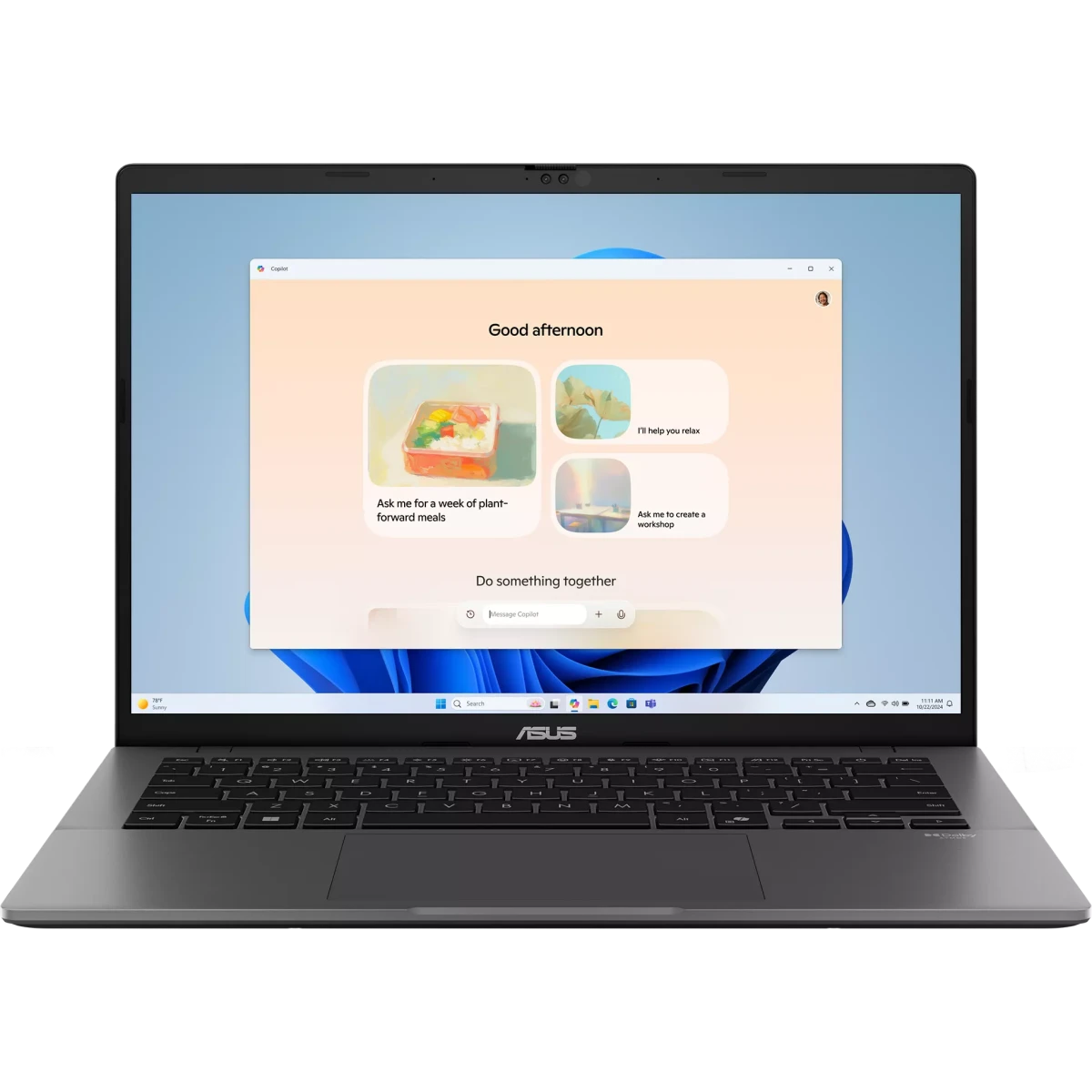 Ноутбук Asus VivoBook S14 S3407AA-SF075 (90NB1762-M004J0) Core Ultra 7 355 32Gb SSD1Tb Intel Graphics 14" OLED WUXGA (1920x1200) без ОС grey WiFi BT