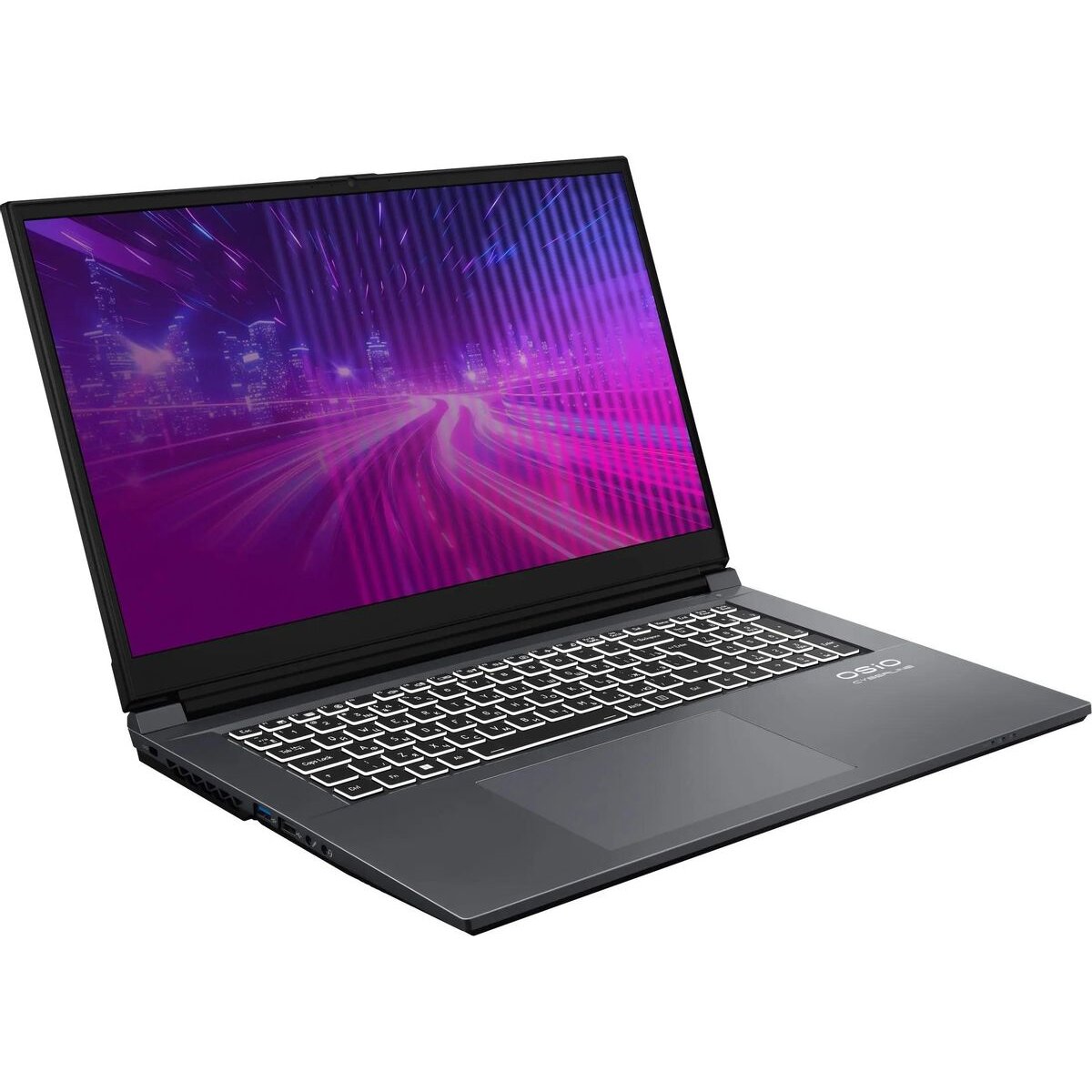 Ноутбук Osio CyberLine C170i-002 Core i5 12600H 16Gb SSD512Gb NVIDIA GeForce RTX4050 17.3" FHD (1920x1080) без ОС WiFi BT Cam
