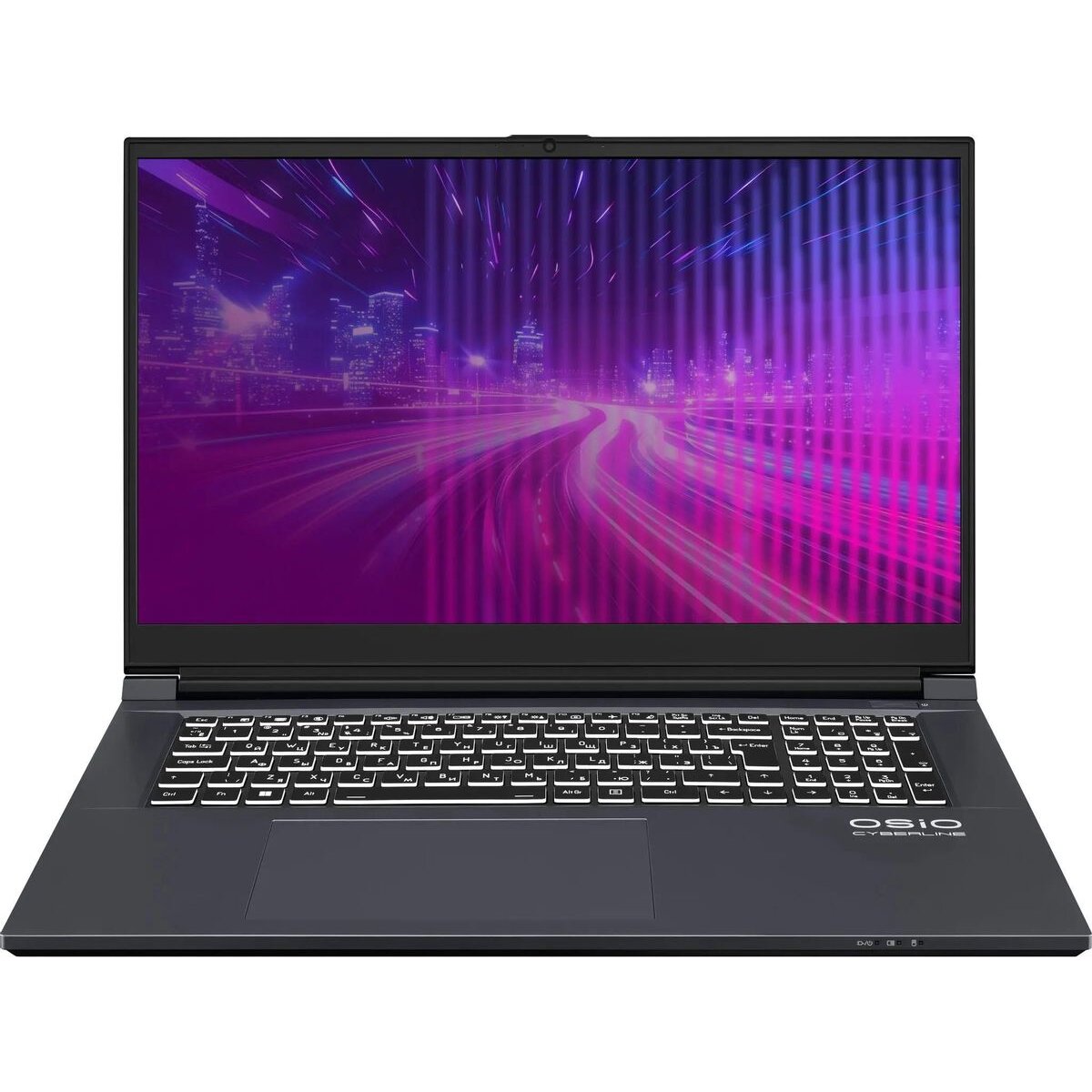 Ноутбук Osio CyberLine C170i-002 Core i5 12600H 16Gb SSD512Gb NVIDIA GeForce RTX4050 17.3" FHD (1920x1080) без ОС WiFi BT Cam