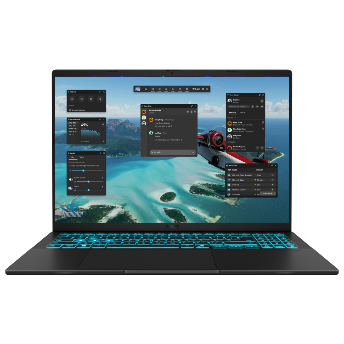 Ноутбук ASUS V3607VP-RP031 (90NB16R1-M001M0-DOS) 16" WUXGA 300N 144Hz/i7-240H/32GB/1TB SSD/RTX 5070 8GB/DOS/Matte Black