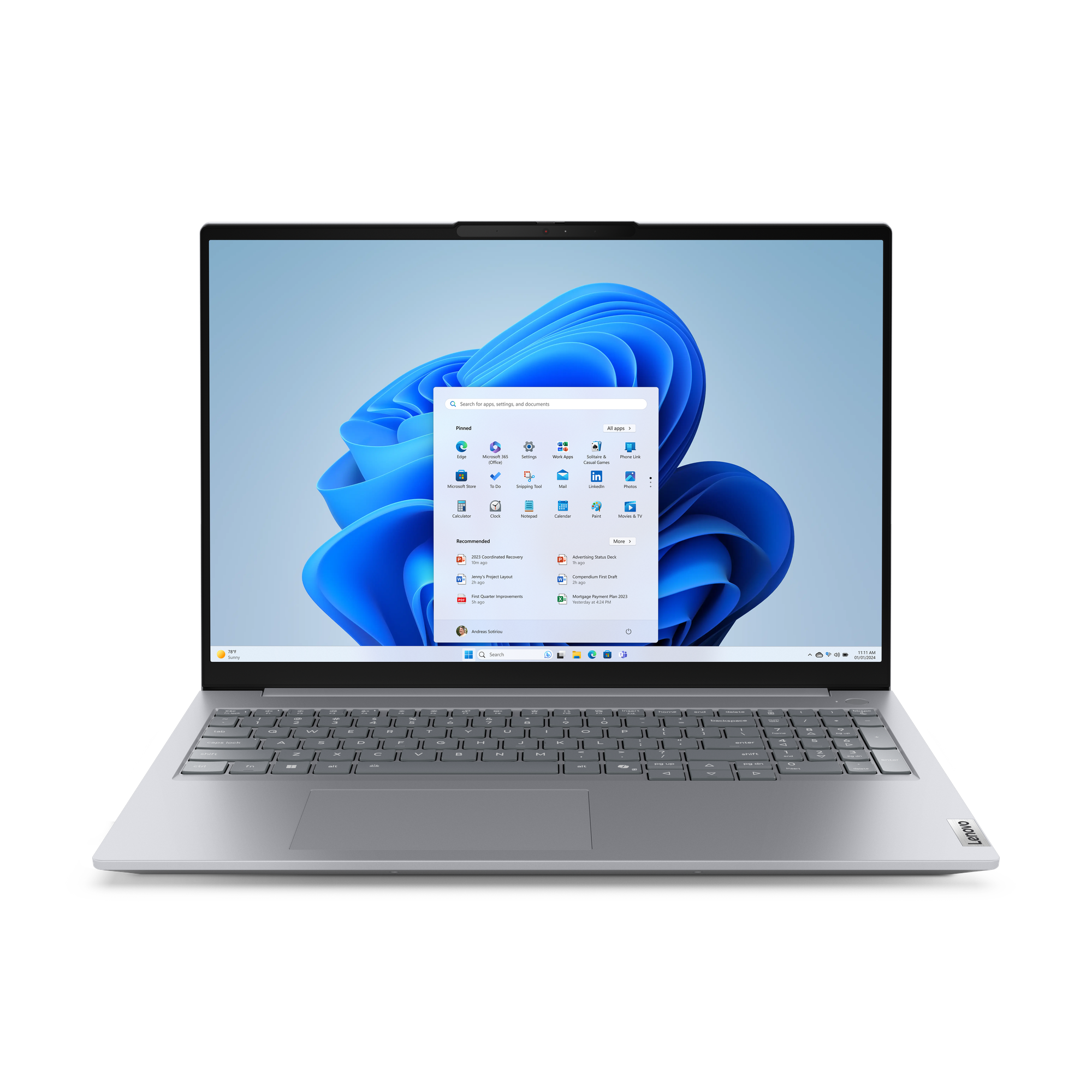 Ноутбук LENOVO ThinkBook 16 G8 IRL (21SH0049GQ) 16" IPS WUXGA Core 5 210H/16Gb/512Gb SSD/VGA int/FP/noOS/grey